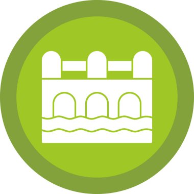 Havuz. Web simgesi basit illüstrasyon