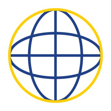 genel ağ simgesi, vektör illüstrasyonu 