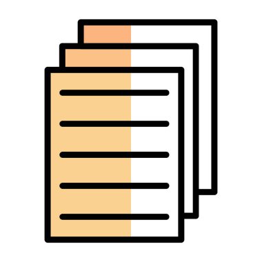 Belge. Web simgesi basit tasarım