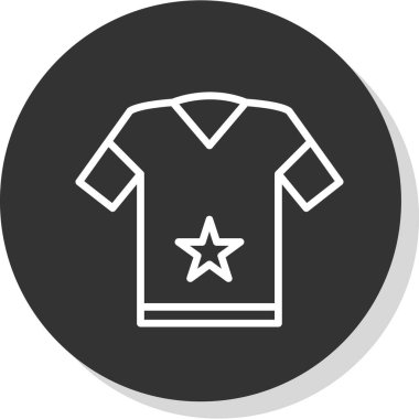 t-shirt simgesi veya logo izole edilmiş işaret sembolü çizimi