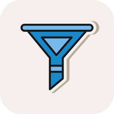 modada izole edilmiş arkaplanda huni simgesi 