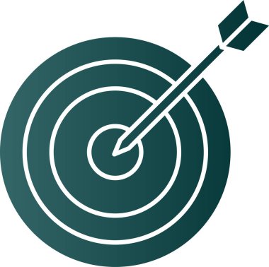 Hedef. Web simgesi basit illüstrasyon