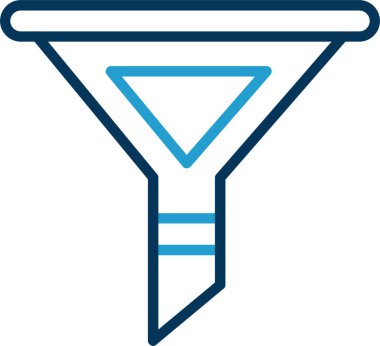 modada izole edilmiş arkaplanda huni simgesi 