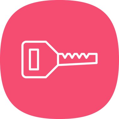 anahtar simgesi, vektör illüstrasyonu basit tasarım