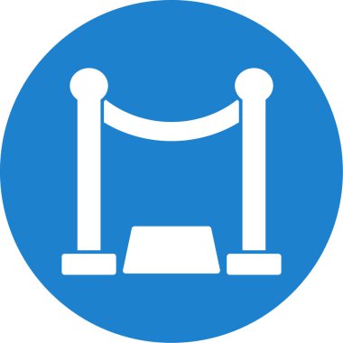 Yuvarlak bir simgenin vektör illüstrasyonu