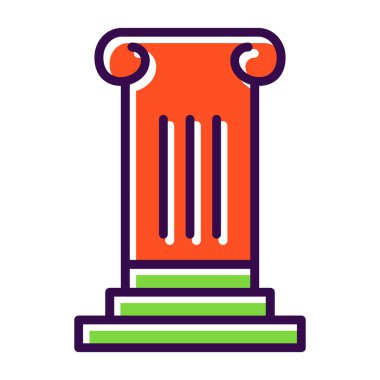 Sütun. Web simgesi basit illüstrasyon