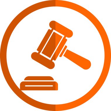 Yargıç Gravel. Web simgesi basit illüstrasyon 