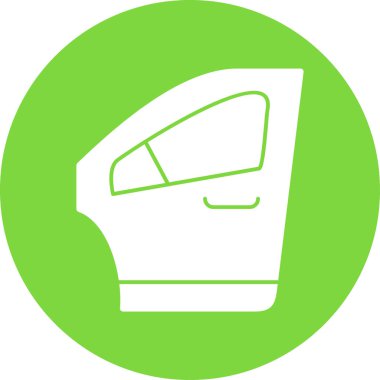 Araba kapısı. Web simgesi basit illüstrasyon