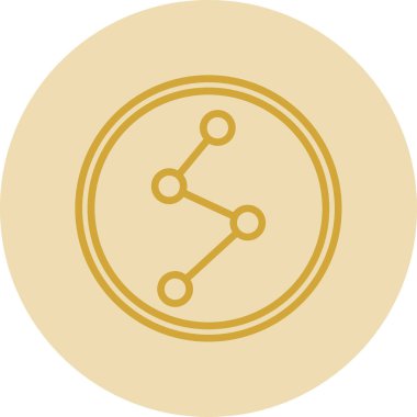 şebeke. Web simgesi basit illüstrasyon