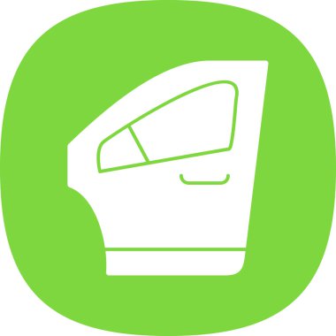 Araba kapısı. Web simgesi basit illüstrasyon