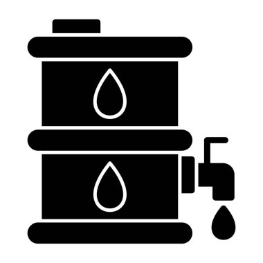 Benzin istasyonu vektör simgesi