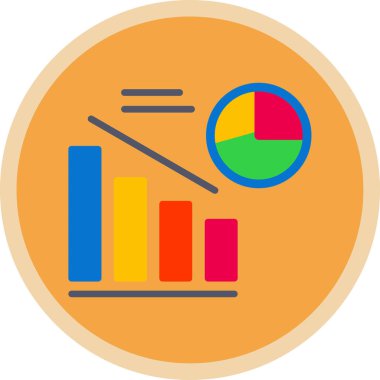 analitik grafik grafik simgesi - taslak biçimi