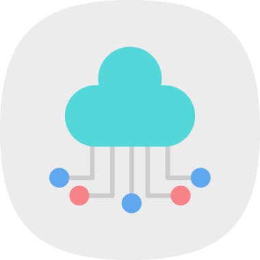 Bulut hesaplama. Web simgesi 