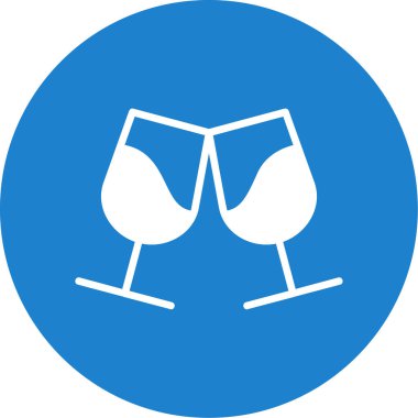 Şarap. Web simgesi basit illüstrasyon