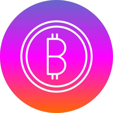 vektör bitcoin simgesi, vektör, illüstrasyon