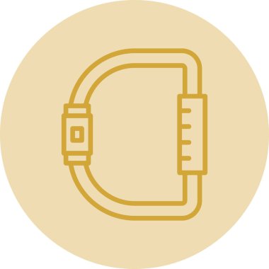 Karabina simgesi, vektör illüstrasyonu