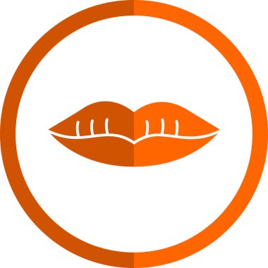 Dudaklar. Web simgesi basit illüstrasyon 