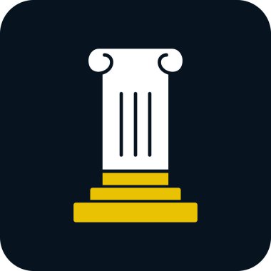 Sütun. Web simgesi basit illüstrasyon