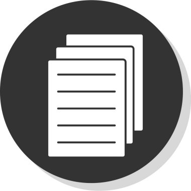 belge simgesi vektör illüstrasyonu