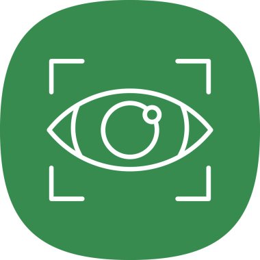 Göz simgesi vektör illüstrasyonu