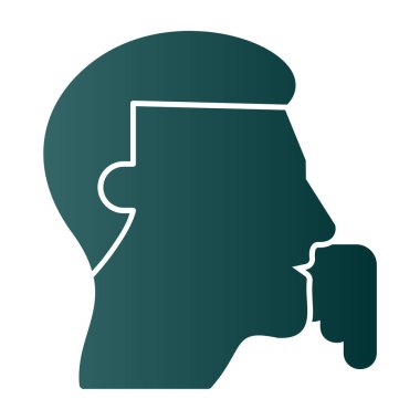 Erkek düşüncesi, vektör illüstrasyonu