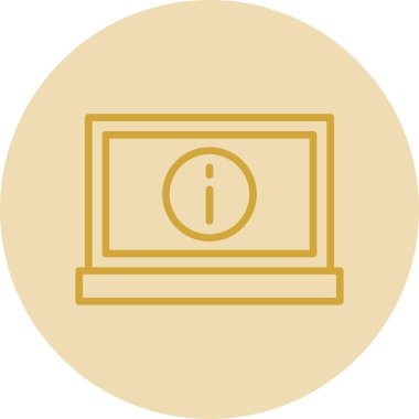 Basit bilgi işareti simgesi, vektör illüstrasyonu