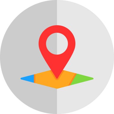 konum pin konum simgesi, vektör arkaplan 