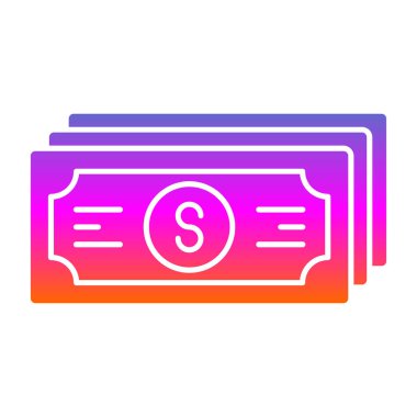 Web ve mobil uygulama tasarımınız için para simgesi, dolar logosu konsepti 