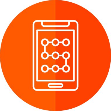 Cep telefonu. Web simgesi basit tasarım