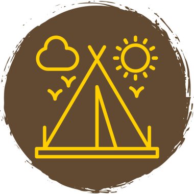 Ahşap bir botla arka planın vektör çizimi