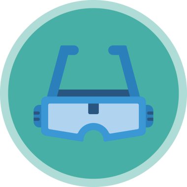 Artırılmış Gerçeklik Gözlüğü simgesinin vektör çizimi