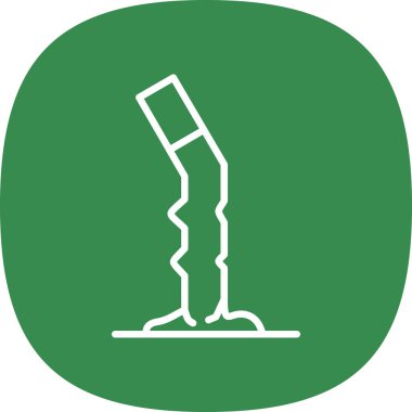 Cigarette butt icon vector illustration 