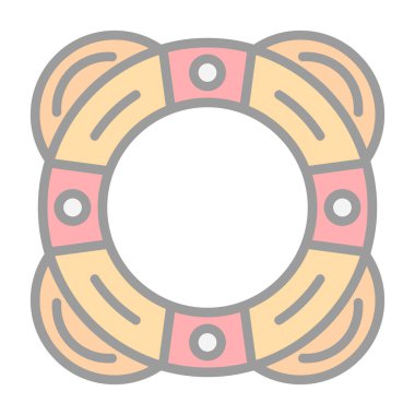 Hayat kurtarıcı. Web simgesi basit illüstrasyon