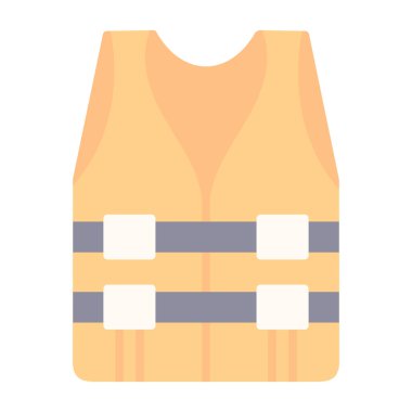 can yeleği simgesi, vektör illüstrasyonu basit tasarım