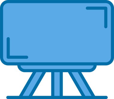 TV simgesi vektör illüstrasyonu