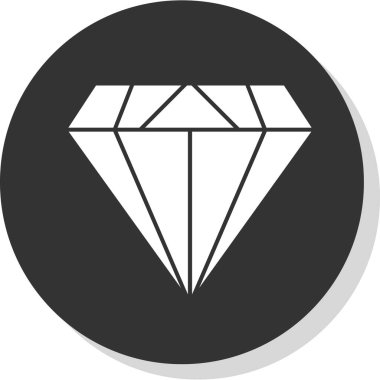 Elmas düz simge, vektör illüstrasyon tasarımı