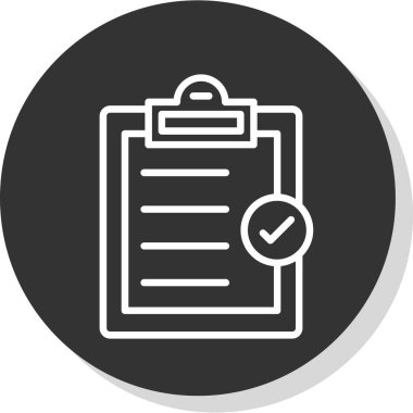 Belge simgesinin vektör illüstrasyonu