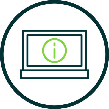 Basit bilgi işareti simgesi, vektör illüstrasyonu