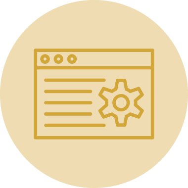 tarayıcı simgesi vektör illüstrasyonu