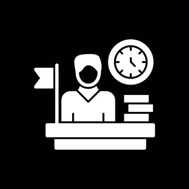 Zaman simgesi vektör illüstrasyonu