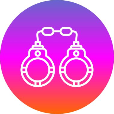 kelepçe simgesi, vektör illüstrasyonu