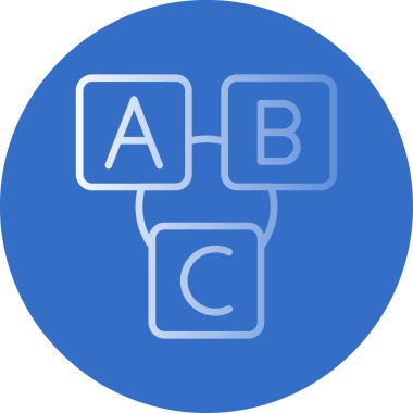 b vektörü renk simgesi