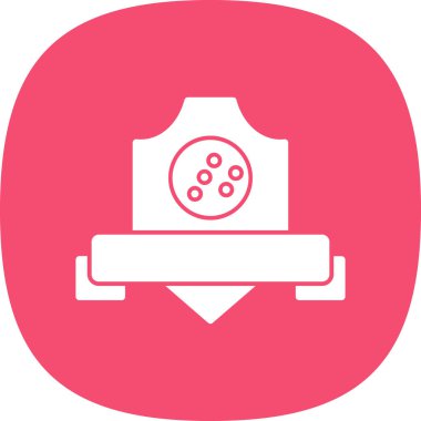 Bir besin simgesinin vektör illüstrasyonu