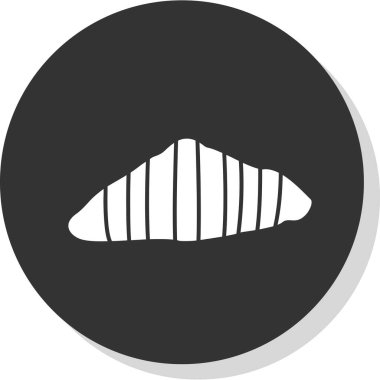 Kruvasan web simgesi, vektör çizim