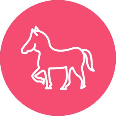 At yassı simgesi, vektör illüstrasyonu