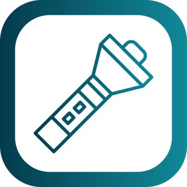 Benzersiz meşale vektör simgesi