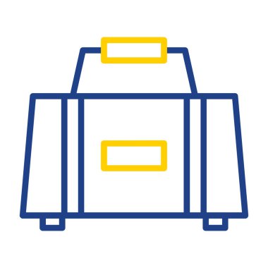 Sarı bir simgenin vektör illüstrasyonu