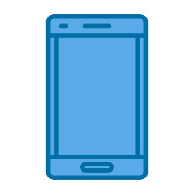 Arkaplanda akıllı telefon simgesi izole edildi. Web sitesi, uygulama, cep telefonu sembolü ve akıllı telefon logosu için son moda telefon şablonu