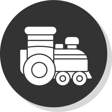 Bir traktör simgesinin vektör illüstrasyonu