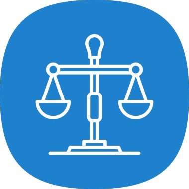 Denge. Web simgesi basit illüstrasyon